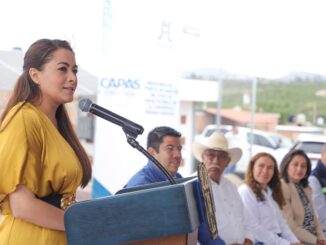 Gobernadora Tere Jiménez y Alcalde Antonio Arámbula inauguran el Primer Pozo con tecnología solar para su funcionamiento