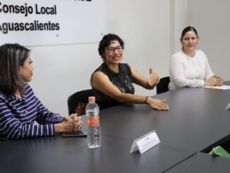 Consejera Electoral Rita Bell López Vences se reúne con integrantes del INE en Aguascalientes