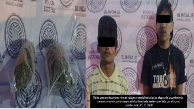 Presuntos distribuidores de drogas fueron detenidos en posesión de un kilo de marihuana
