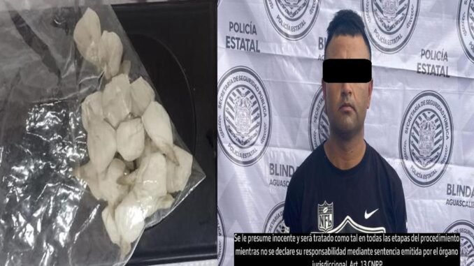 Presunto distribuidor de droga detenido con 17 envoltorios