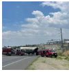 Se registran bloqueos en los Altos de Jalisco con vehículos incendiados