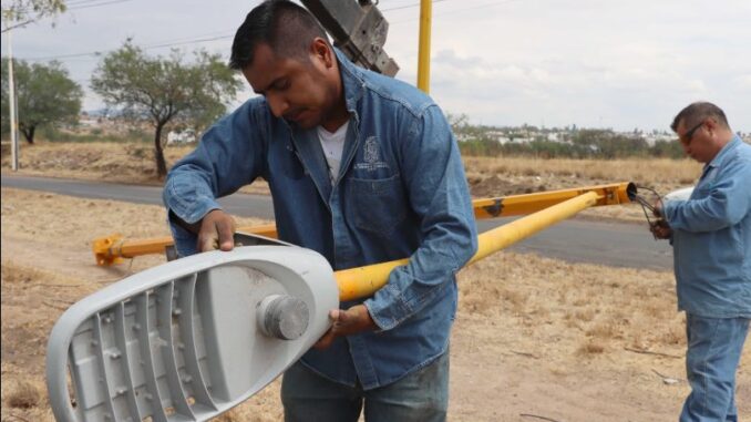 Atendió Municipio de Aguascalientes reporte de redes de alumbrado público dañadas por la lluvia