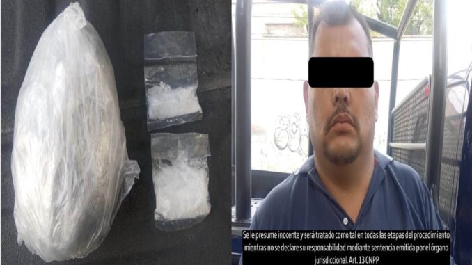 Detienen a presunto distribuidor de drogas que operaba en calles del oriente de la ciudad