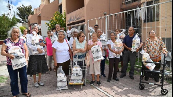 Más de 10 mil apoyos alimenticios entregará el DIF Municipal de Aguascalientes a los Adultos Mayores