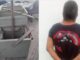 Oficiales de la Secretaría de Seguridad Pública Municipal de Aguascalientes detienen a una persona por los probables delitos de daños a la propiedad privada y robo