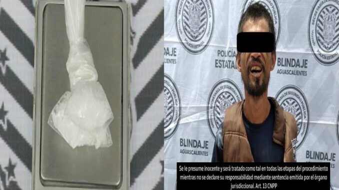 Persona detenida por posesión de narcóticos en Calvillo