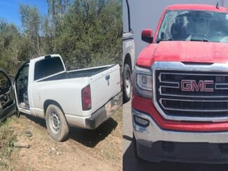Tras intensa persecución fueron aseguradas dos camionetas, una de ellas robada
