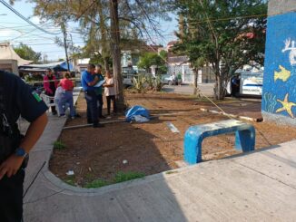 Policías Municipales de Aguascalientes atienden reporte de persona inconsciente en la vía pública, los hechos en calles de fraccionamiento J. Jesús Gómez Portugal