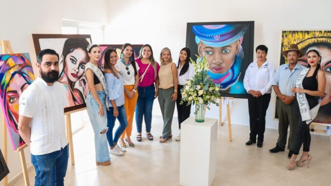 Inaugura Santa Cruz Calvillo exposición temporal de pinturas