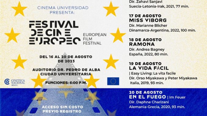UAA presenta el Festival de Cine Europeo 2023 en colaboración con la Cineteca Nacional