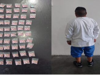 Policías Municipales de Aguascalientes detienen a un presunto distribuidor de sustancias ilícitas en la Colonia Insurgentes, en posesión de 50 envoltorios de cristal