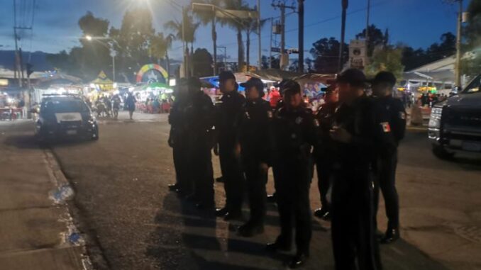 Participó Policía Municipal de Aguascalientes en Operativo Conjunto en la Feria de los Chicahuales