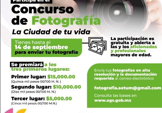 Lanza Municipio de Aguascalientes Convocatoria para Concurso de Fotografía "La Ciudad de Tu Vida"