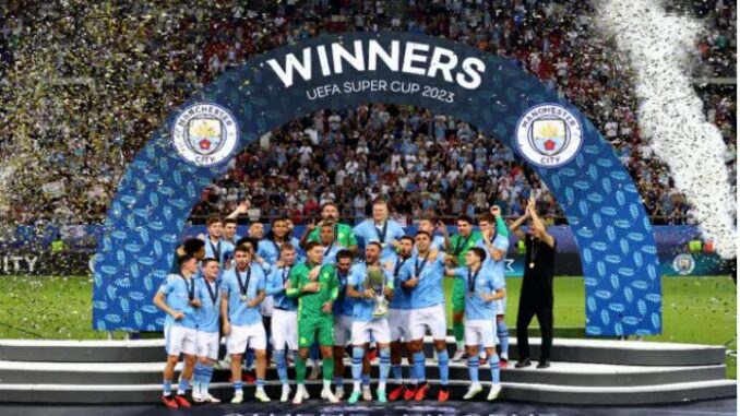 Manchester City levanta la Supercopa de Europa en Atenas