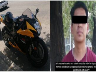Detienen a una persona que llevaba una motocicleta robada