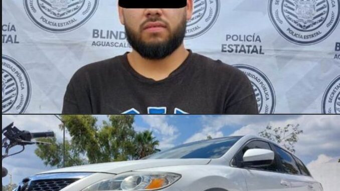 Fue detenido por conducir un vehículo robado