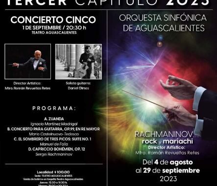 ICA te invita concierto semanal de la Orquesta Sinfónica de Aguascalientes