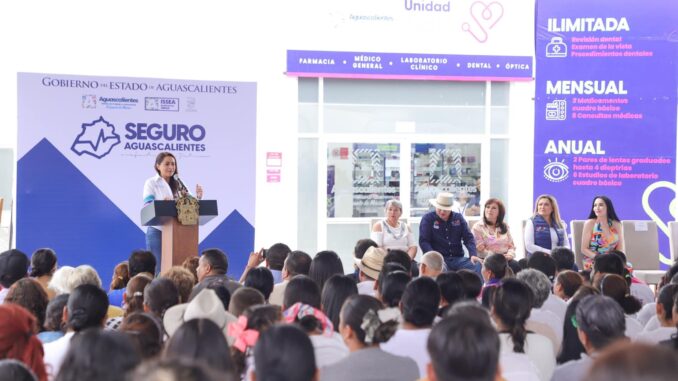 Con una inversión de 40mdp, Gobernadora Tere Jiménez arranca operación del Seguro Aguascalientes y Clínica en Tepezalá
