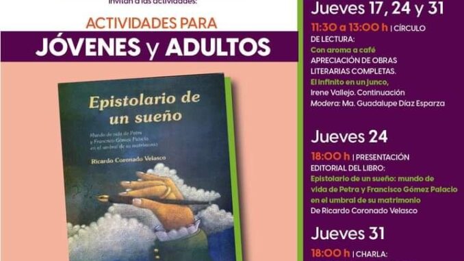 ICA invita a las actividades para jóvenes y adultos en la Biblioteca "Enrique Fernández Ledesma"