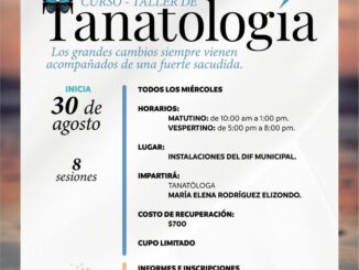 Invita DIF Municipal de Jesús María al Taller de Tanatología