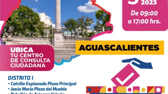 Se habilitarán puntos para la consulta ciudadana del Frente Amplio por México en Aguascalientes