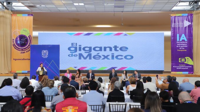 Inaugura Gobernadora Tere Jiménez la Convención Anual de Franquicias 2023 que tiene como Sede Aguascalientes