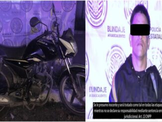 Aseguran a una persona que llevaba una motocicleta robada