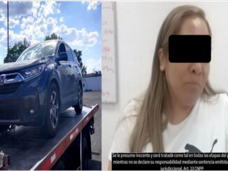 Fue asegurada por conducir una camioneta con reporte de robo