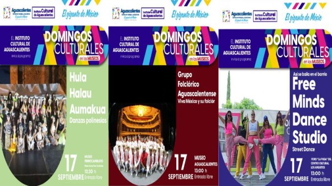 Programación de Domingos Culturales en los Museos de Aguascalientes