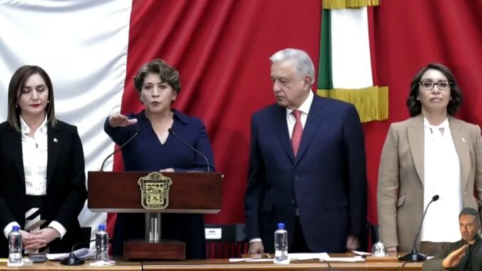 Delfina Gómez toma protesta como gobernadora del Estado de México