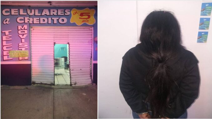 Presunta responsable de robo tipo cortinazo fue detenida por Policías Municipales de Aguascalientes