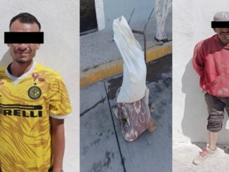 Presuntos responsables del robo de material de construcción fueron detenidos por Policías Municipales de Aguascalientes en la colonia Progreso