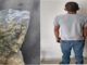 Uniformados de la Policía Municipal de Aguascalientes detienen a sujeto en poder de una bolsa que que contenía hierba verde con las características propias de la marihuana
