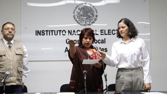 Rinde protesta Vocal Ejecutiva de la Delegación del INE en Aguascalientes