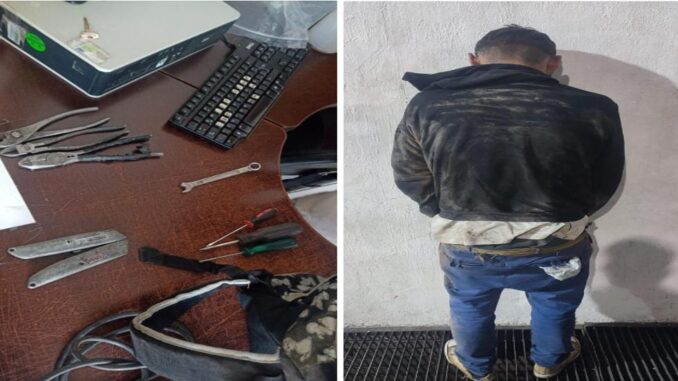 Por los probables delitos de allanamiento de morada y robo, Policías Municipales de Aguascalientes detienen a una persona en el fraccionamiento Olivares Santana