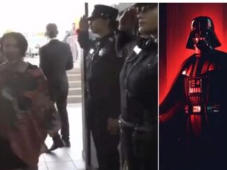Presidenta Municipal llega a Informe de Gobierno con la Marcha Imperial de Star Wars 