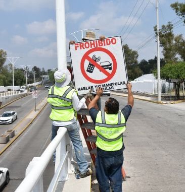 Fortalece Policía Municipal de Aguascalientes prevención de accidentes en la curva de la UAA