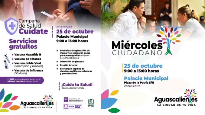 Miércoles Ciudadano continúa con la campaña de Salud "Cuídate"