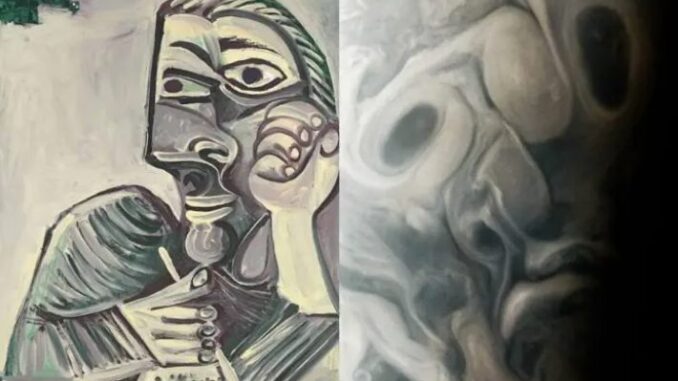 NASA capta el rostro de Júpiter al 'estilo Picasso'