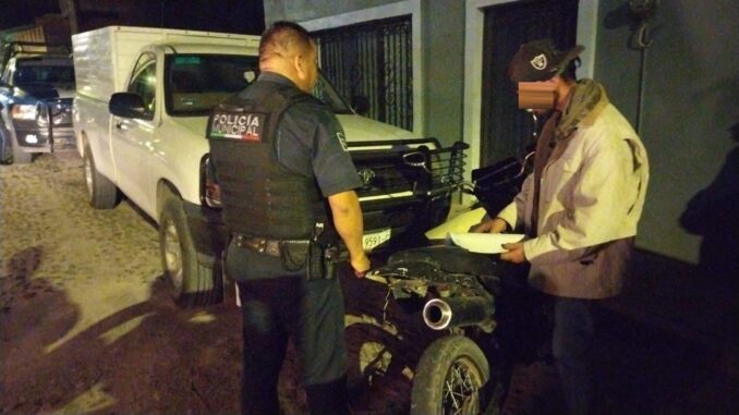 Aseguran motocicleta robada en Calvillo