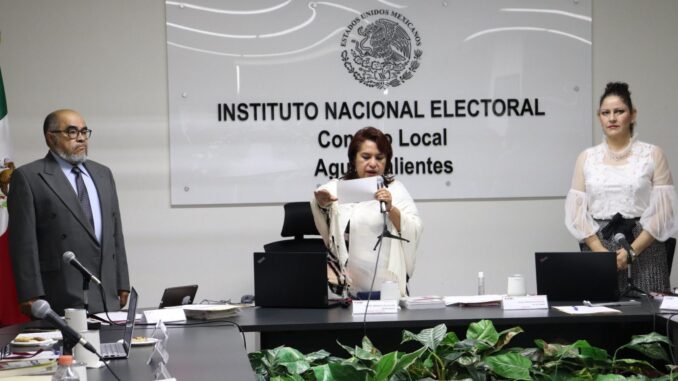 Se instala el Consejo Local del INE Aguascalientes con motivo del Proceso Electoral Federal 2023-2024