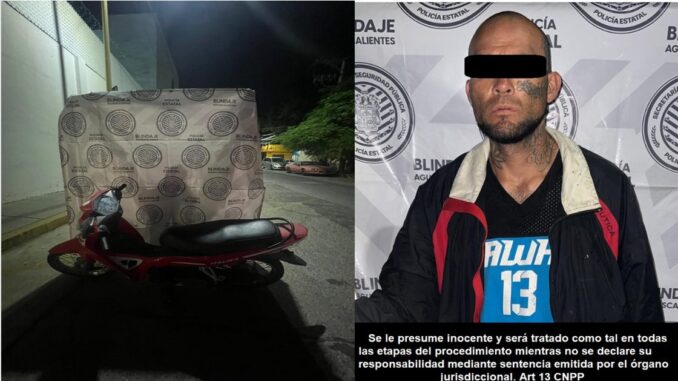 Conducía motocicleta con reporte de robo y fue detenido