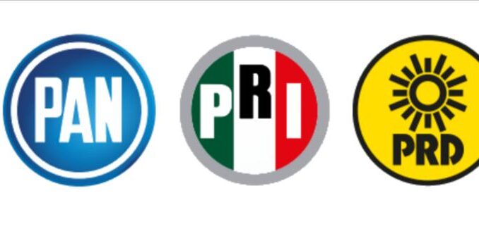 PAN, PRI y PRD registran ante INE Coalición Fuerza y Corazón por México para la Presidencia de la República y el Congreso de la Unión