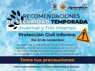 Aviso de la Coordinación de Protección Civil Municipal