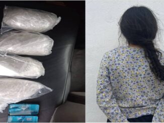 Policías Municipales de Aguascalientes detienen a joven Mujer en poder de más de 3 kilogramos de piedra granulada con las características propias del cristal