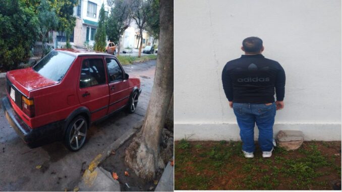 Por conducir un vehículo con reporte vigente de robo, una persona es detenida por Policías Municipales de Aguascalientes