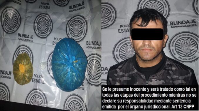 Presunto distribuidor de Narcóticos es detenido por elementos de la SSPE