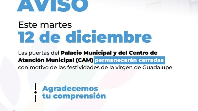 Aviso importante del Municipio de Aguascalientes