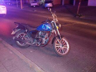 Accidente tipo caída de motocicleta fue intervenido por Policías Viales de Aguascalientes en la colonia José López Portillo