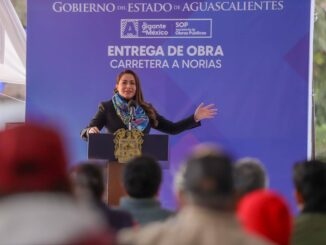 Entrega Gobernadora Tere Jiménez obras de rehabilitación de la carretera a Norias de Ojocaliente, con una inversión superior a los 75 millones de pesos